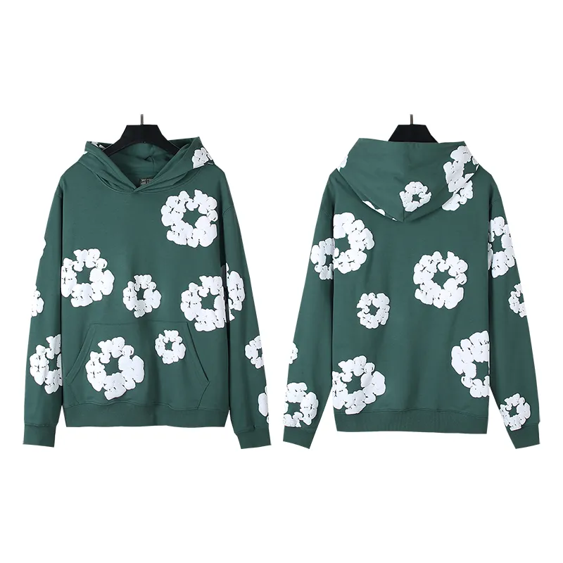 802# P196 Real shot DENIM TEARS main line Kapok foam printed American hooded sweatshirt Fabric 380g pure cotton terry cloth Color: black gray black-gray red dark green royal blue orange pink light blue carbon gray color blue white purple lake blue code number: S M L XL